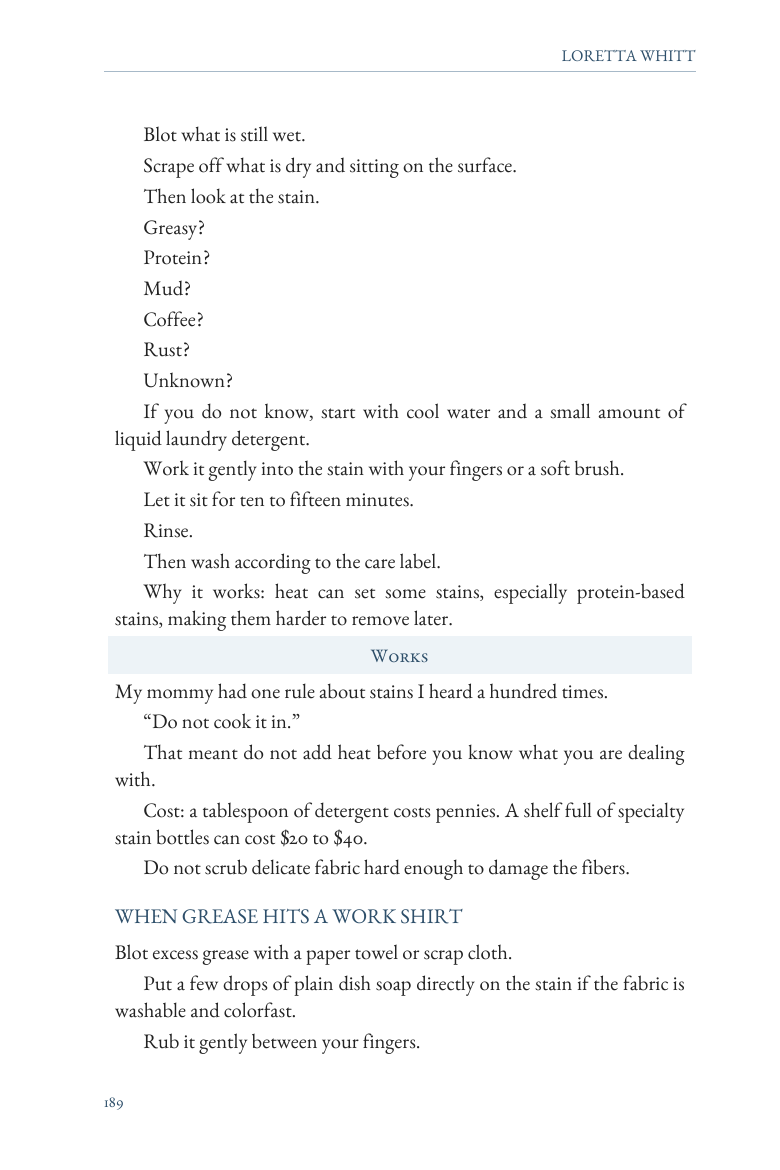 Laundry chapter page from The Old Mountain Way